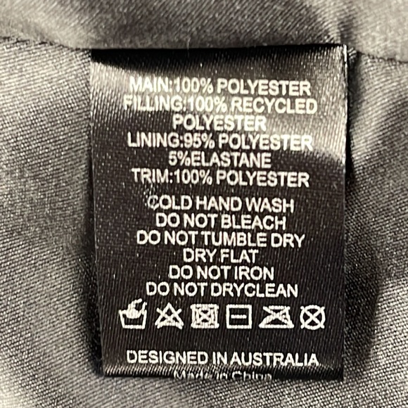 Unreal Fur / Anthropologie Moon Shadow Black Quilted Velvet Coat L - Picture 12 of 12